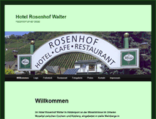 Tablet Screenshot of hotel-rosenhof-walter.de